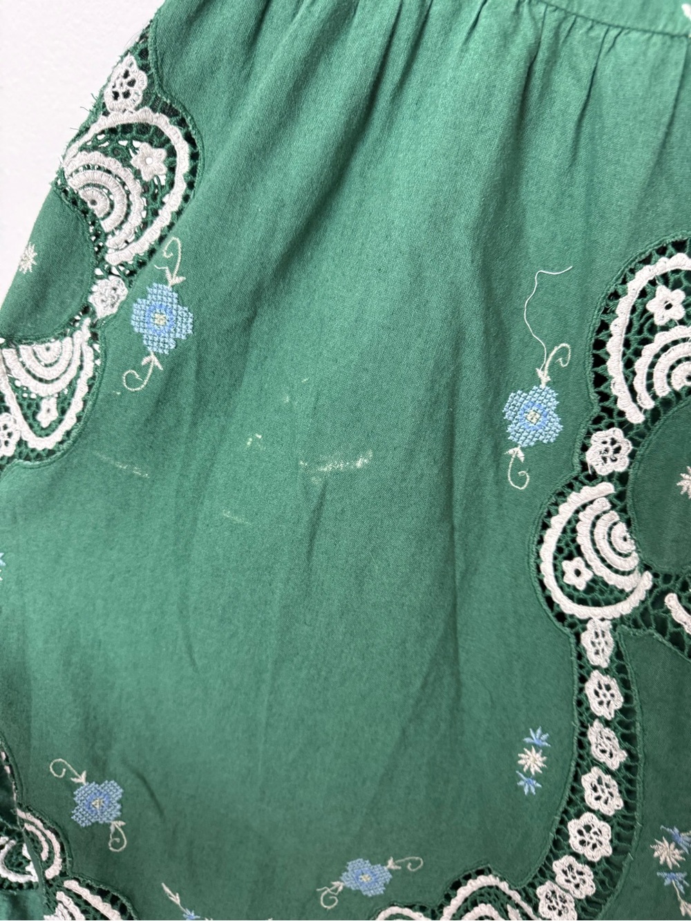 Sea New York Vesna Embroidered Linen Blend Midi Dress Floral Size S $595 Resort - Picture 3 of 9